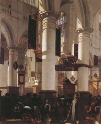 WITTE, Emanuel de Church Interior (mk08) France oil painting art